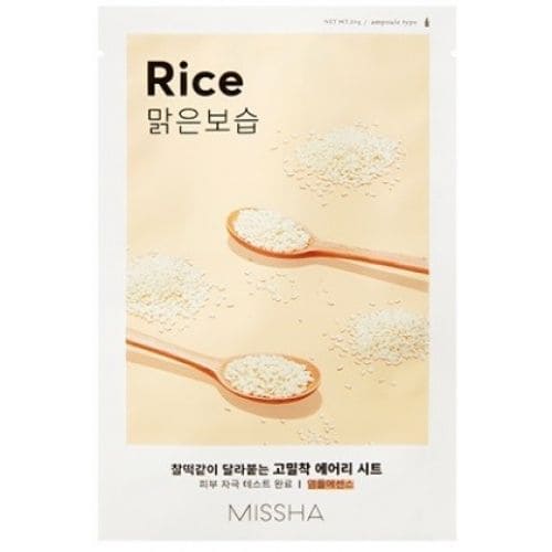 Missha Mască revigorantă din țesătură pentru față Rice, 1 pcs