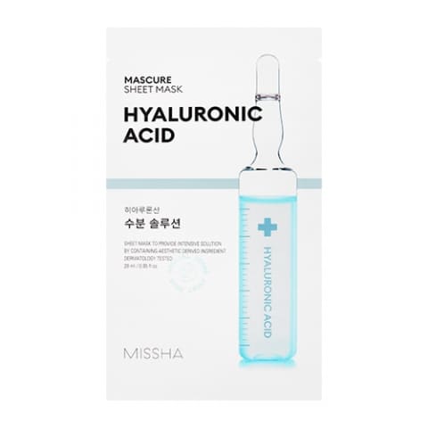 Missha Mască din țesătură Hyaluronic Acid, 1 buc
