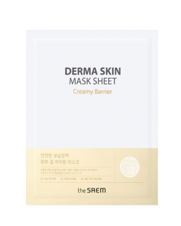 the SAEM Masca din tesatura pentru hidratare intensa Derma Skin Mask Sheet Creamy Barrier 