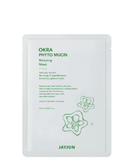 JayJun Расслабляющая тканевая маска Okra Phyto Mucin, 1 шт