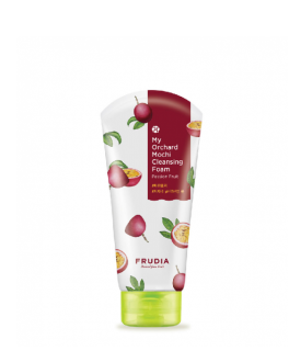 Frudia Spumă de curățare facială cu fructul pasiunii cu pH scăzut My Orchard Passion Fruit Mochi Cleansing Foam, 120 ml